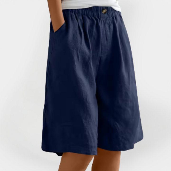 Lined Shorts with Pockets