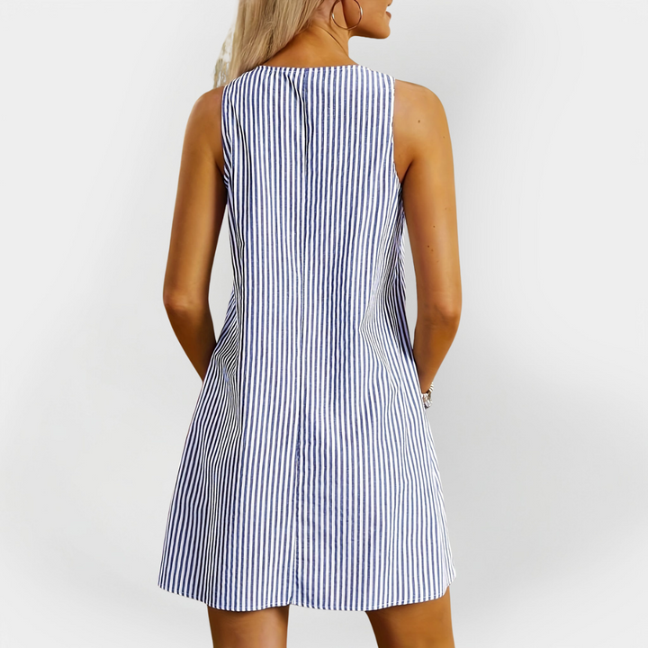 Unlined Striped Dress