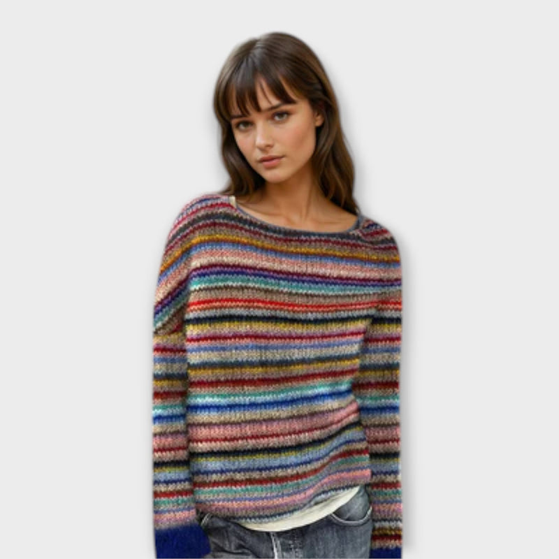 Manonin - Striped Casual and Comfortable Sweater