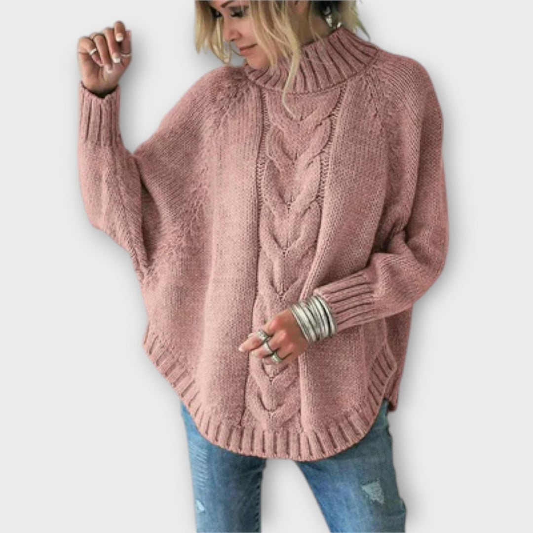 Elysian - Knitted Sweater with Cable Knit Pattern