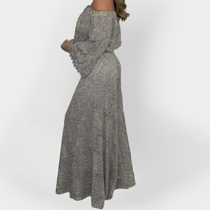 Jumpsuit with Off-Shoulder and Lace