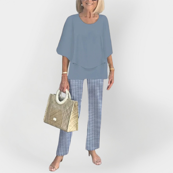 Stylish Set with Comfortable Blouse and Pants