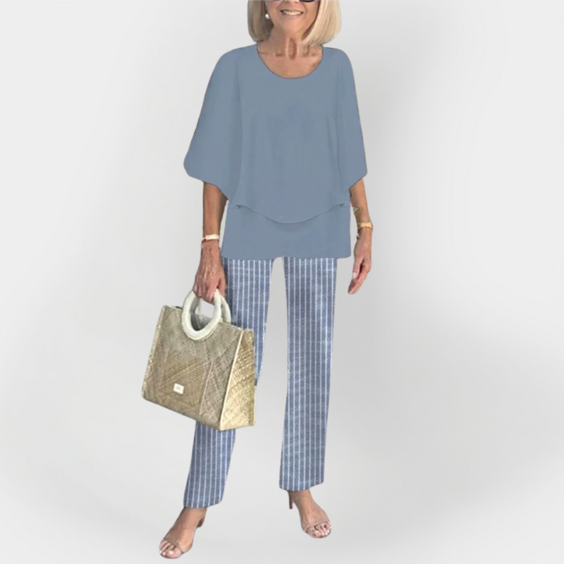 Stylish Set with Comfortable Blouse and Pants