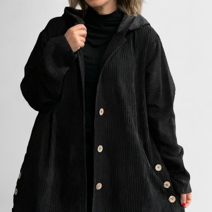 Cordia - Corduroy Hooded Jacket