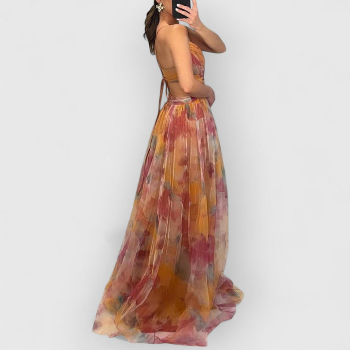 Verity - Long Dress with Floral Print