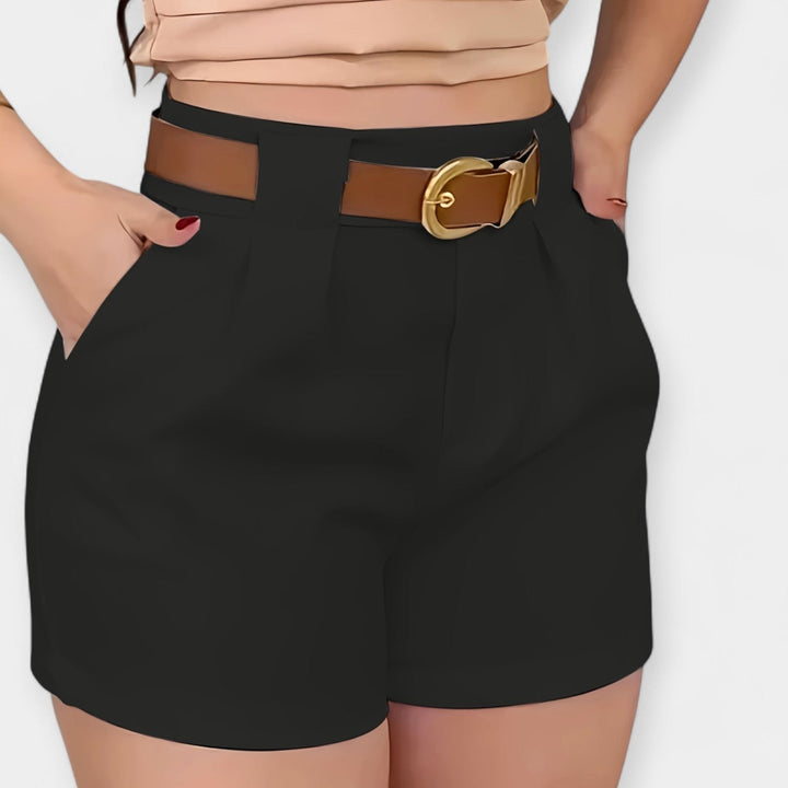 High Waist Pleated Shorts