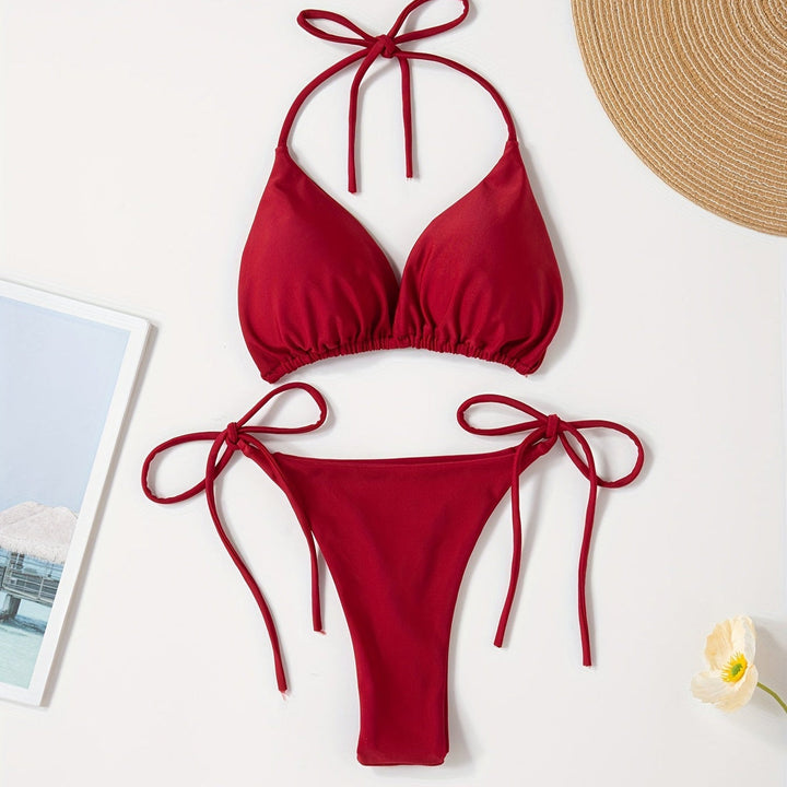 Bikini with Halterneck and V-Cut