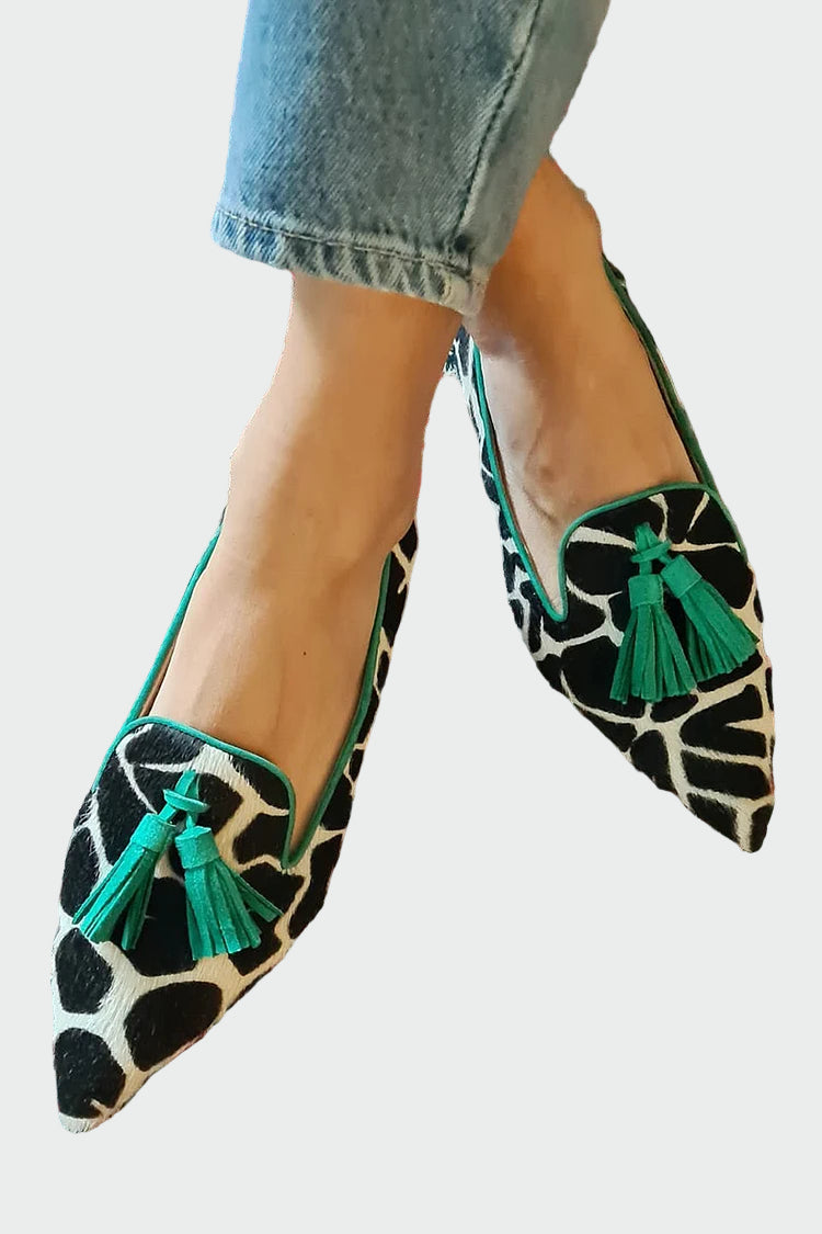 Moccasins with Pointed Toe