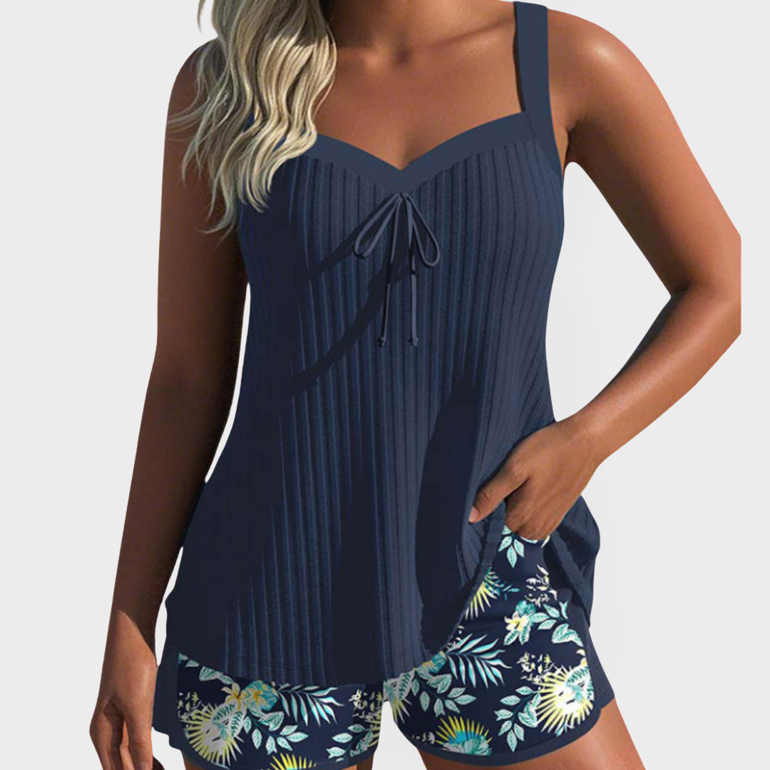 Tankini Set with Floral Design
