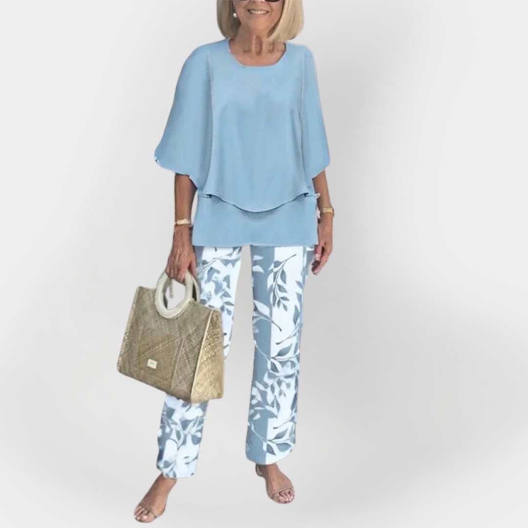 Stylish Set with Comfortable Blouse and Pants