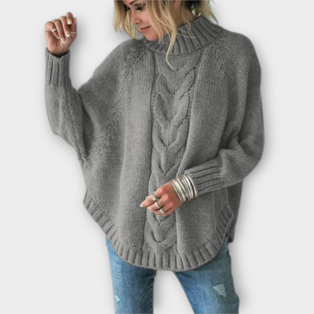 Elysian - Knitted Sweater with Cable Knit Pattern