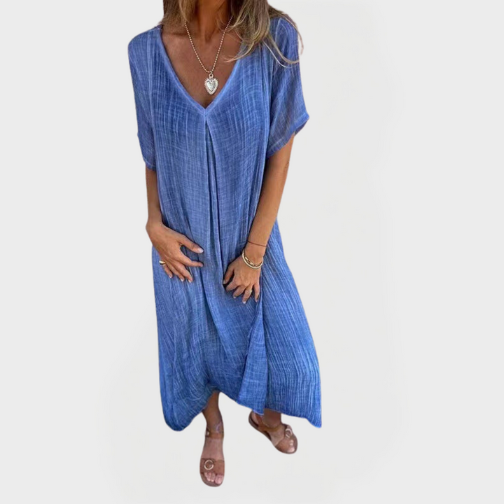 Dress with V-Neck