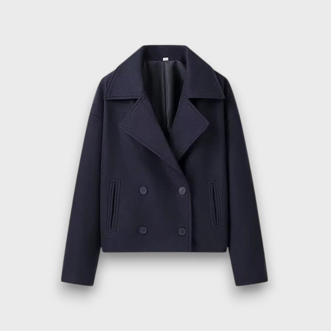 Pinalle – Short coat with a notched collar
