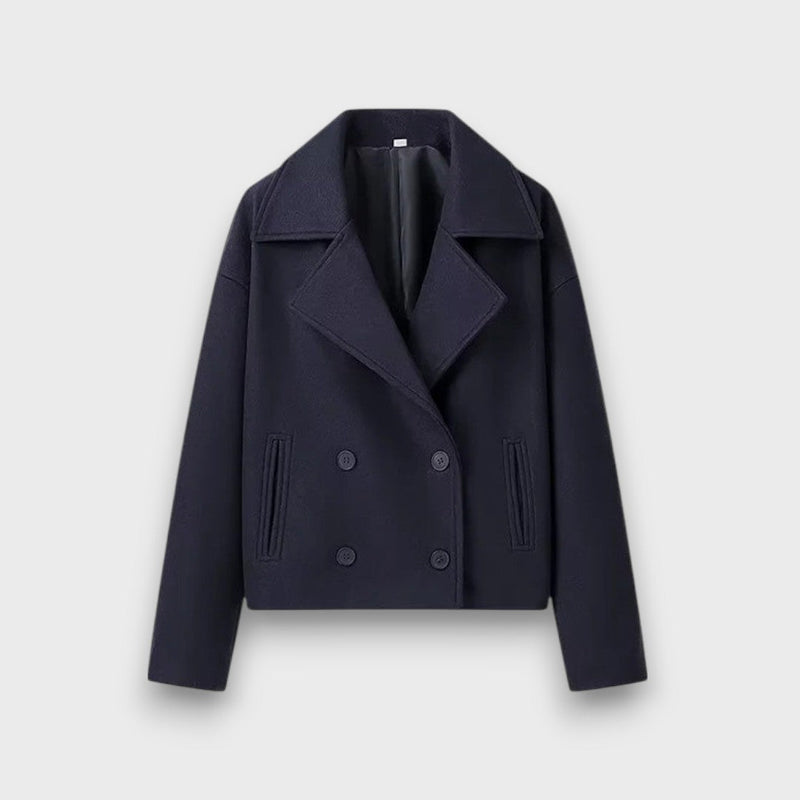 Pinalle – Short coat with a notched collar