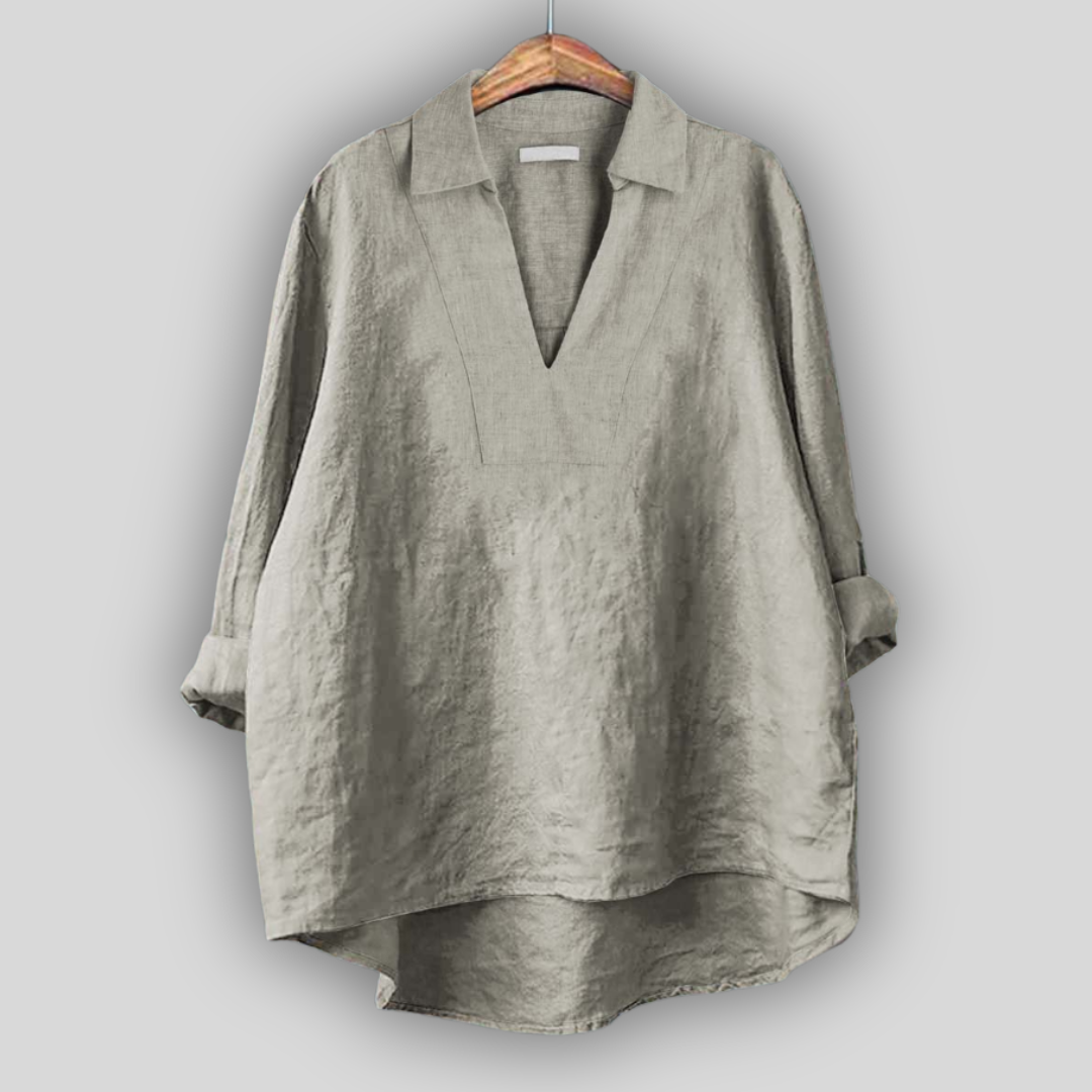 Lined Blouse Silver Elegance