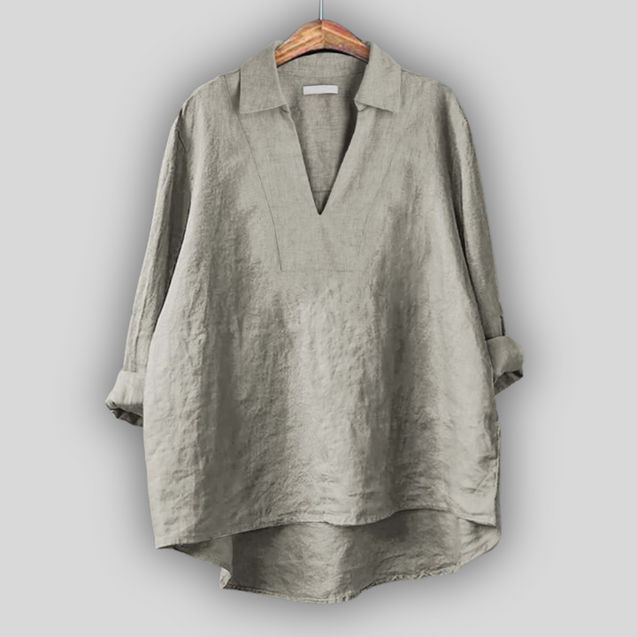 Lined Blouse Silver Elegance