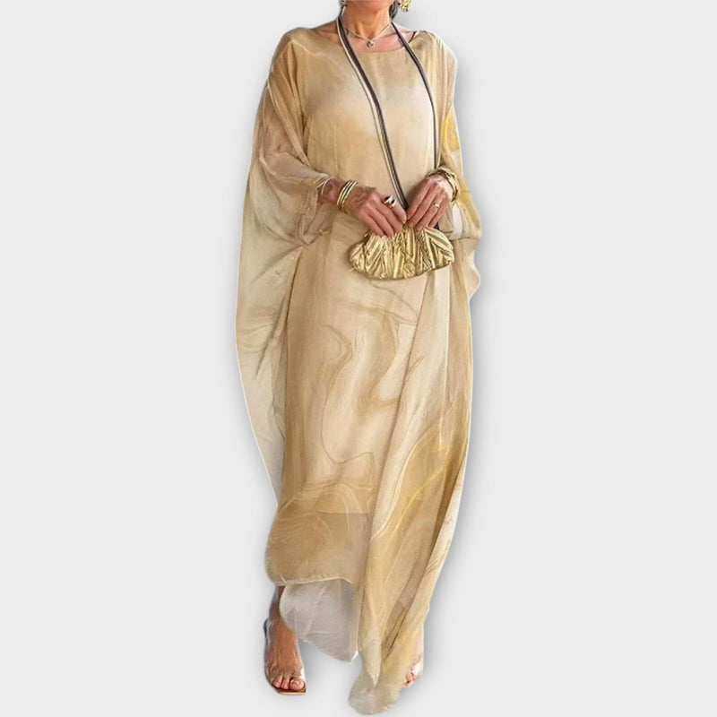 Maxi Kaftan with Transparent Structure