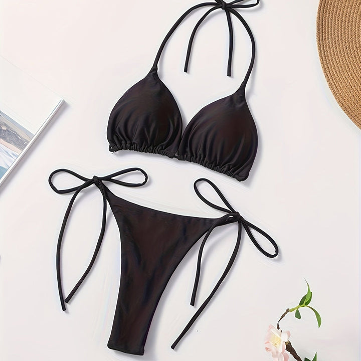 Bikini with Halterneck and V-Cut