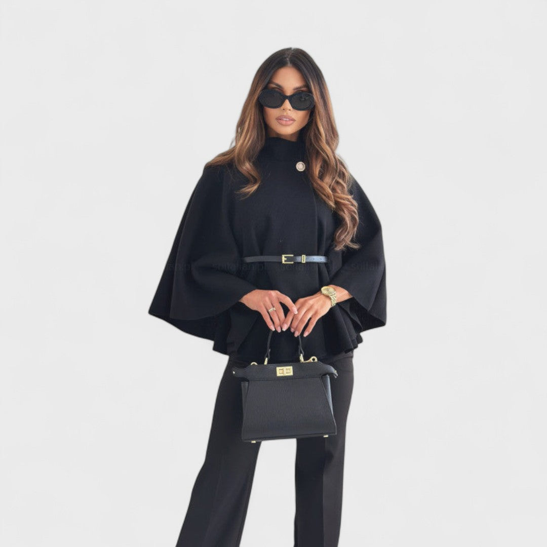 Lea - Chic Butterfly Jacket with Belt