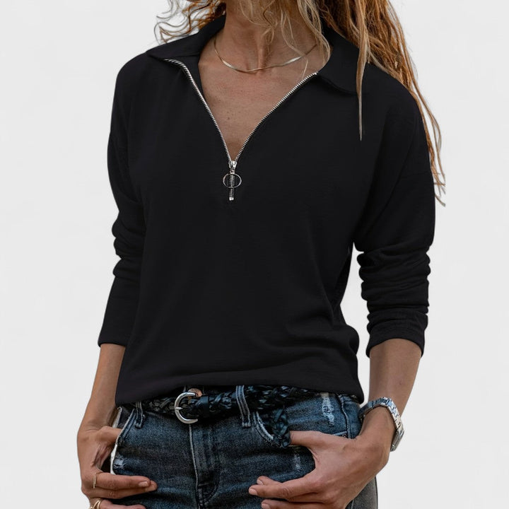 Madonna - Elegant Long Sleeve Blouse