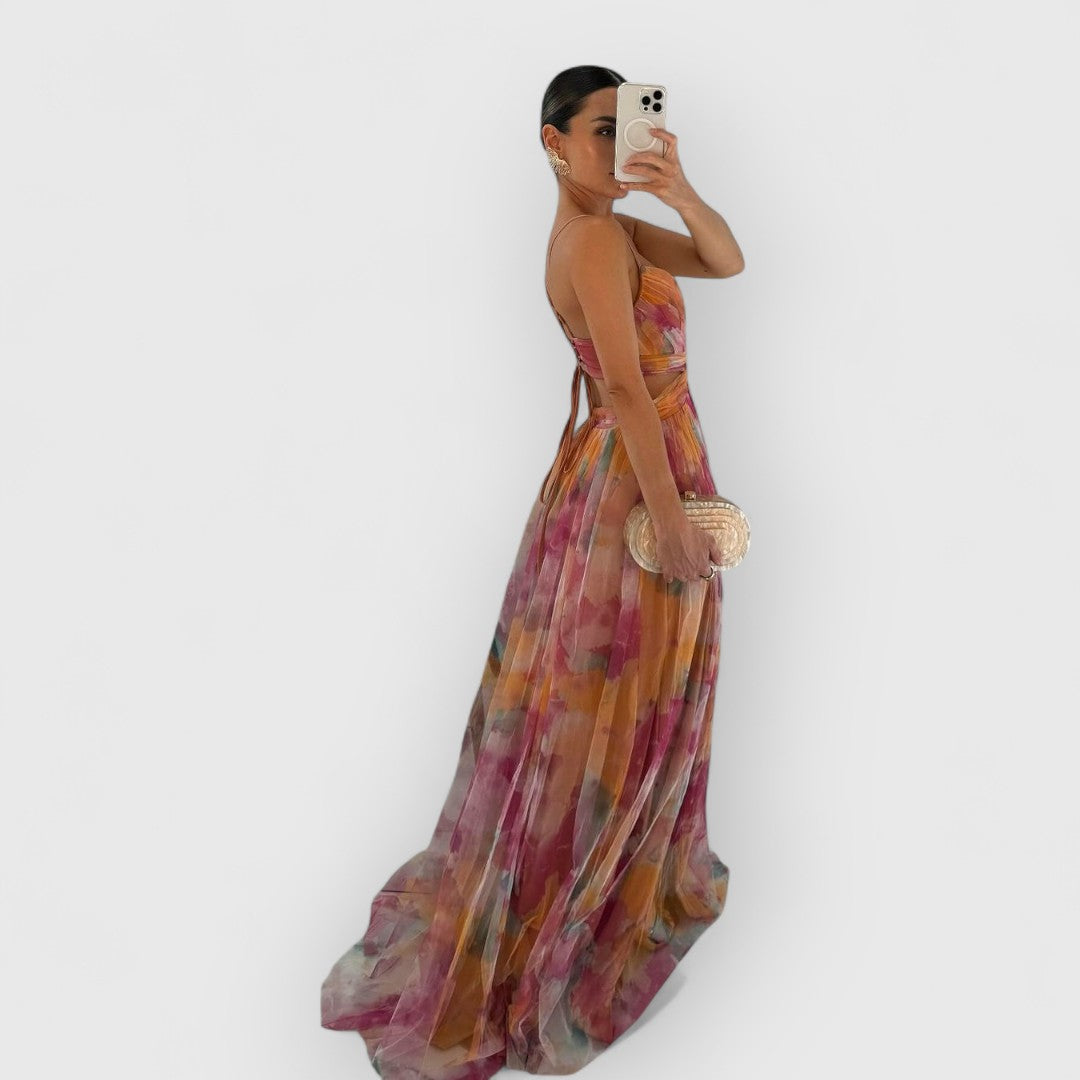Verity - Long Dress with Floral Print