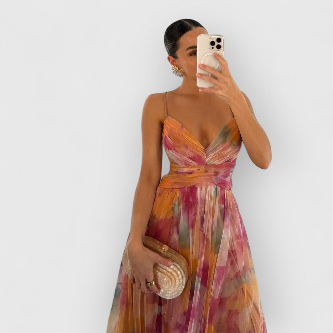 Verity - Long Dress with Floral Print