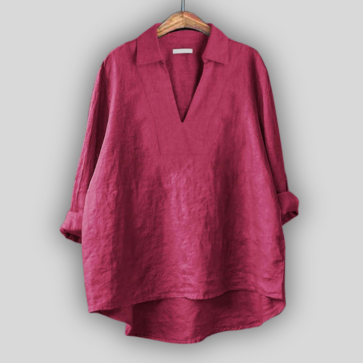 Lined Blouse Silver Elegance
