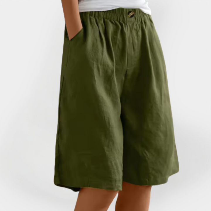 Lined Shorts with Pockets