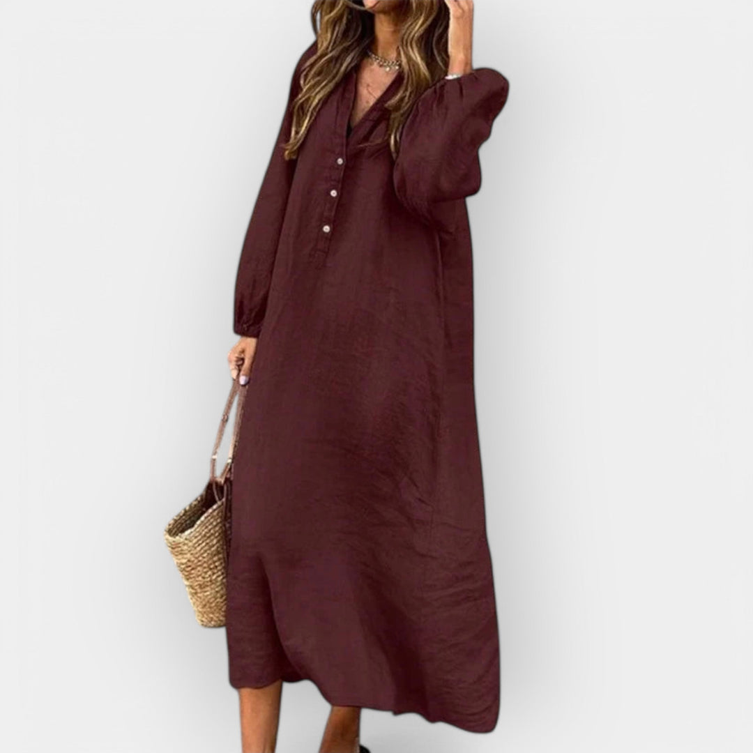 Elegant Linen Jumpsuit with Stylish Line
