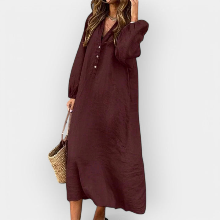 Elegant Linen Jumpsuit with Stylish Line