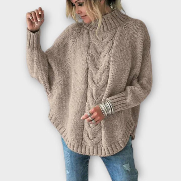 Elysian - Knitted Sweater with Cable Knit Pattern