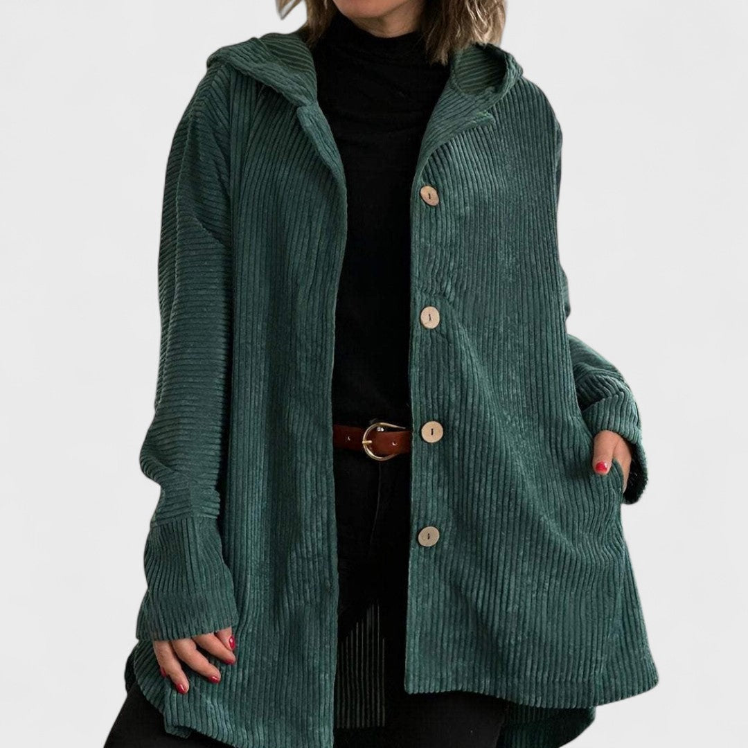Cordia - Corduroy Hooded Jacket
