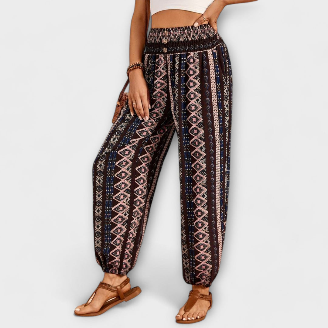 Pants with Folkloric Pattern