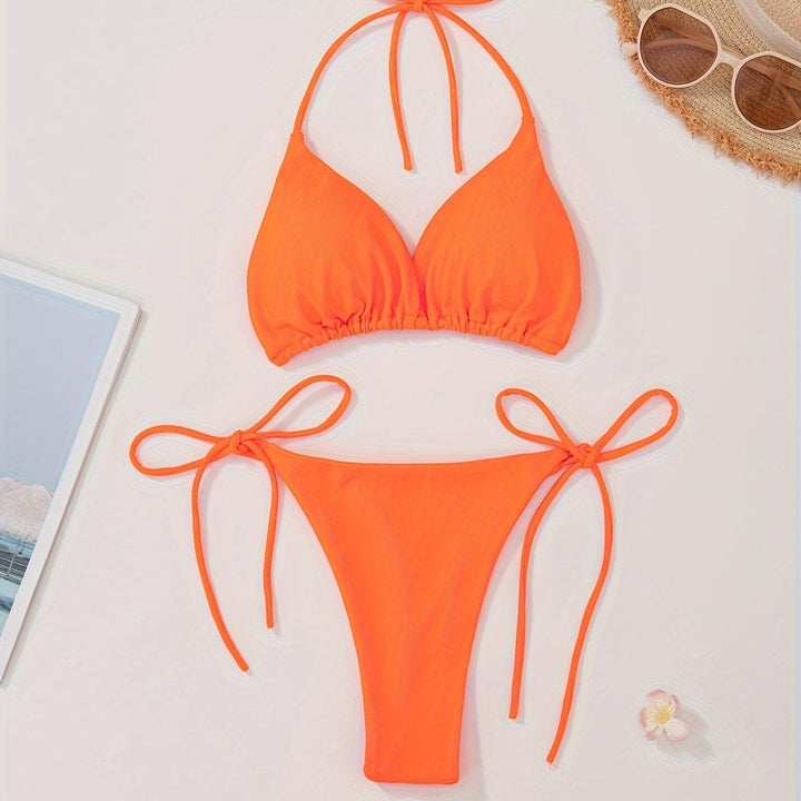 Bikini with Halterneck and V-Cut