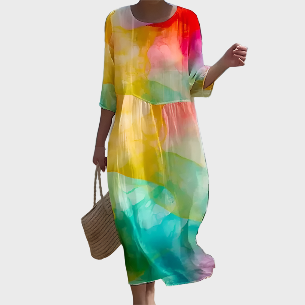 Airy dress with coverage