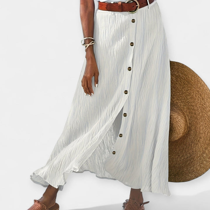 Transparent Midi Skirt with Slit