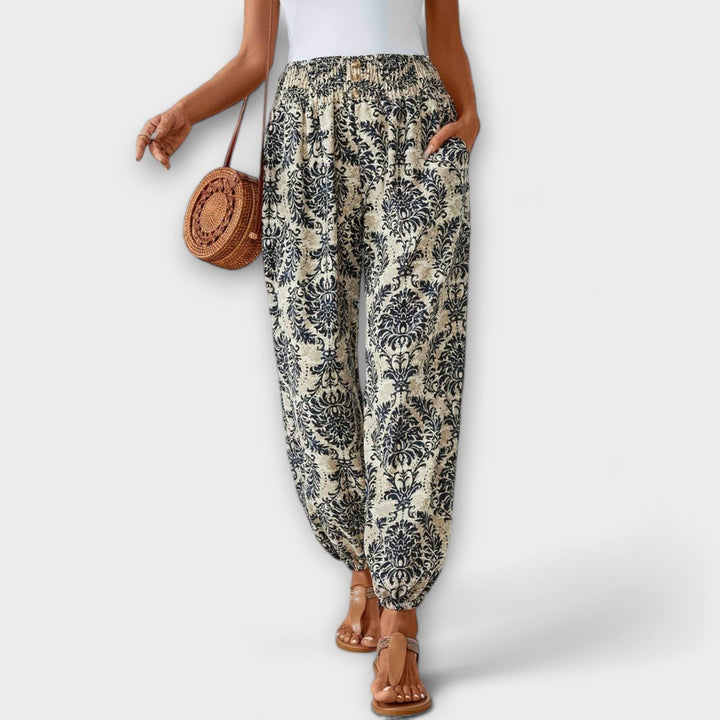 Pants with Folkloric Pattern