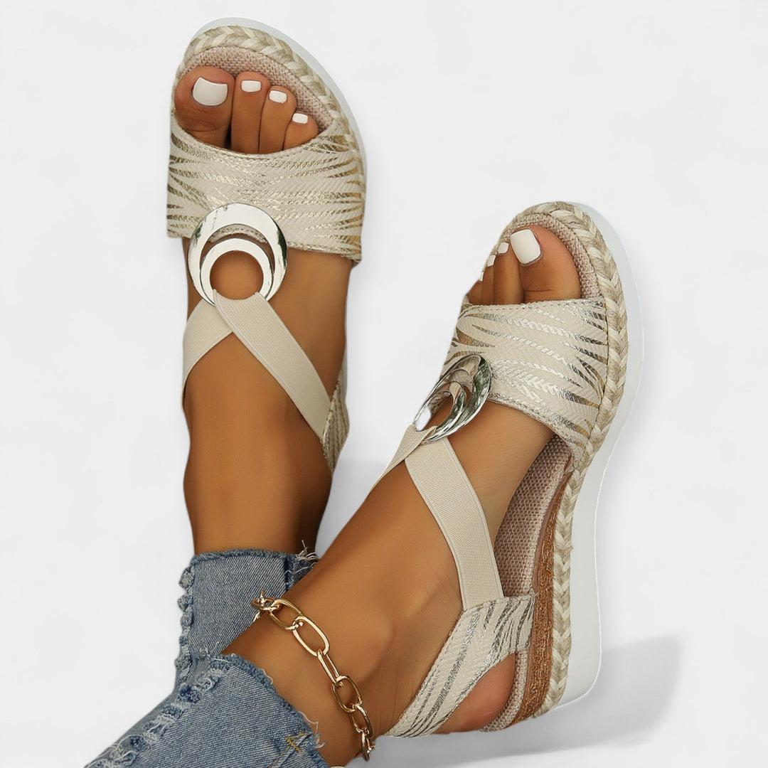 Roman Sandals with Weaving
