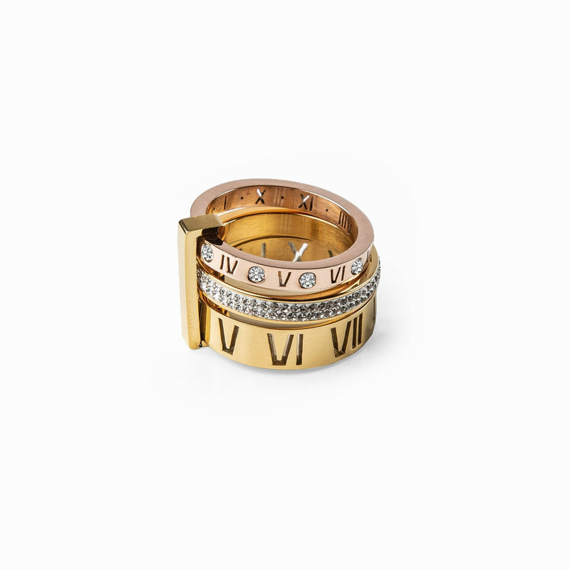 Triple Glittering Ring