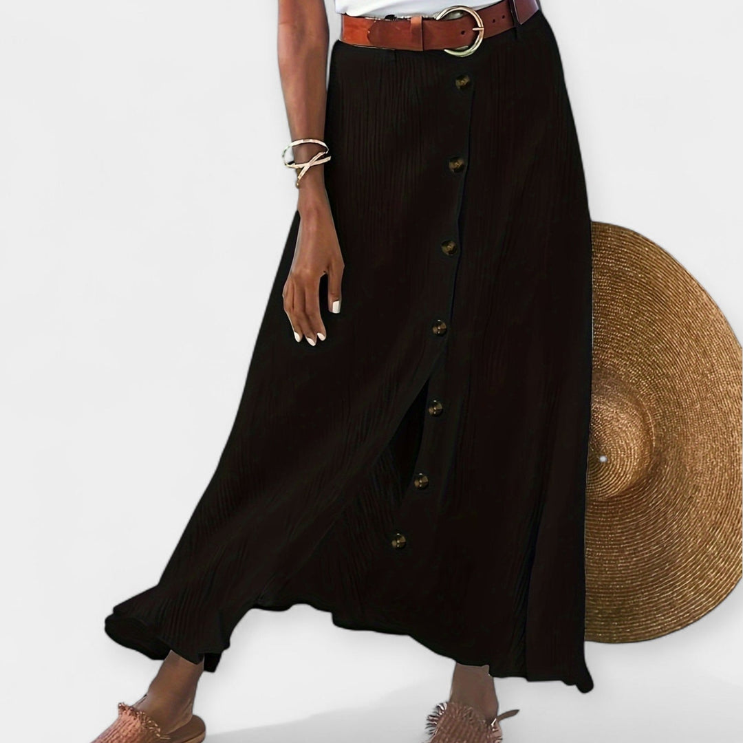 Transparent Midi Skirt with Slit