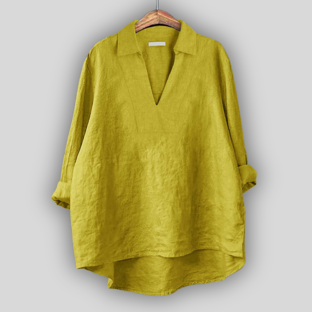 Lined Blouse Silver Elegance