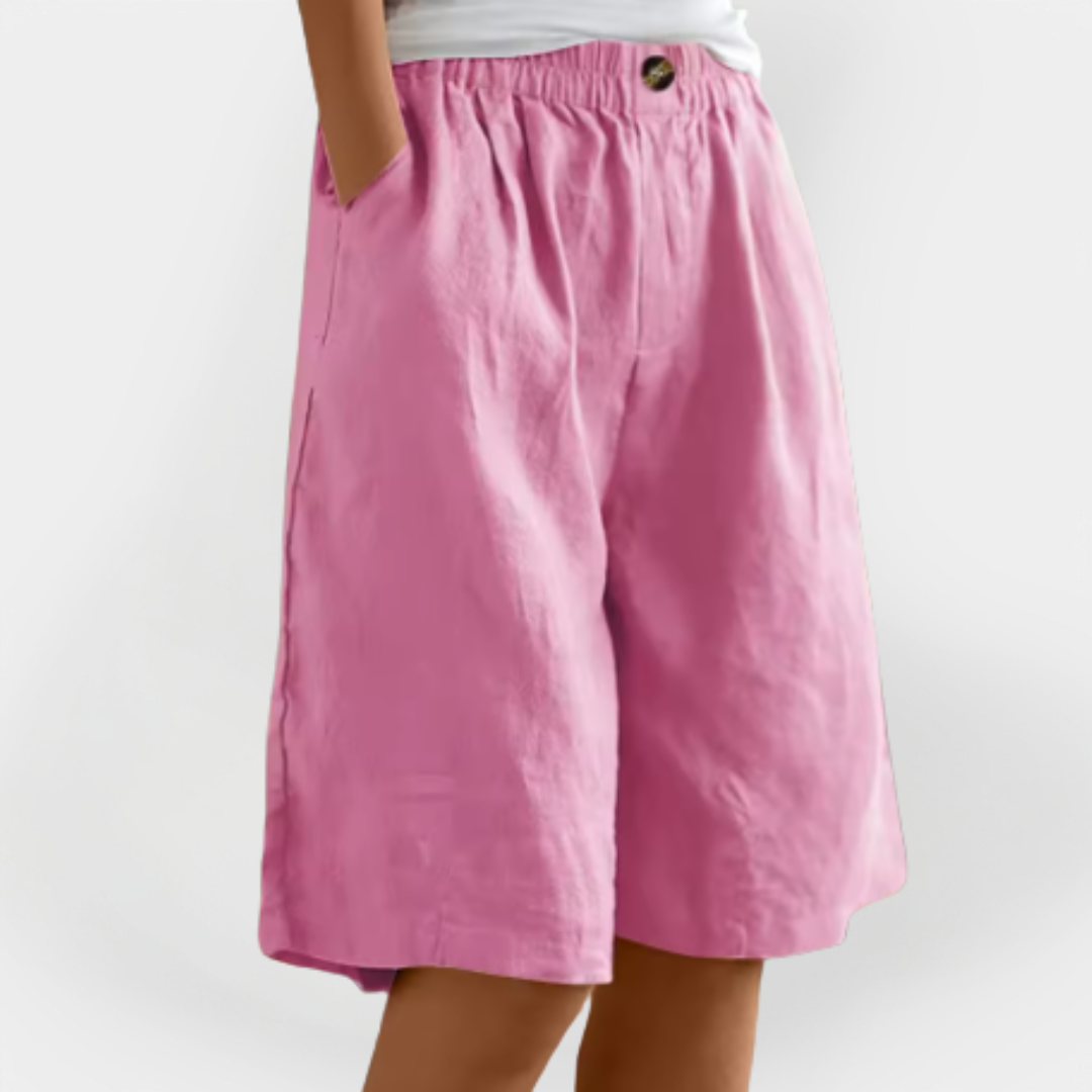 Lined Shorts with Pockets