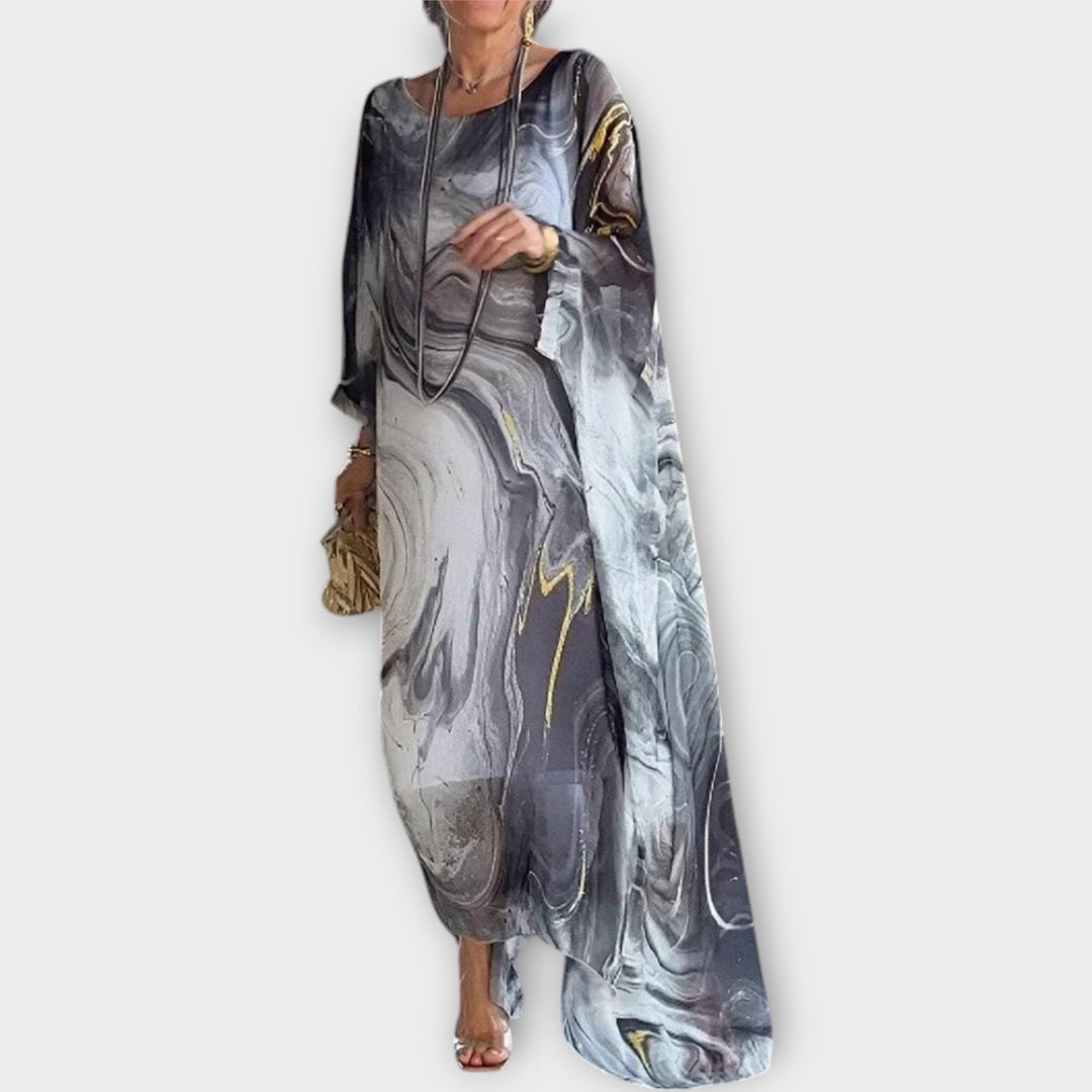 Maxi Kaftan with Transparent Structure