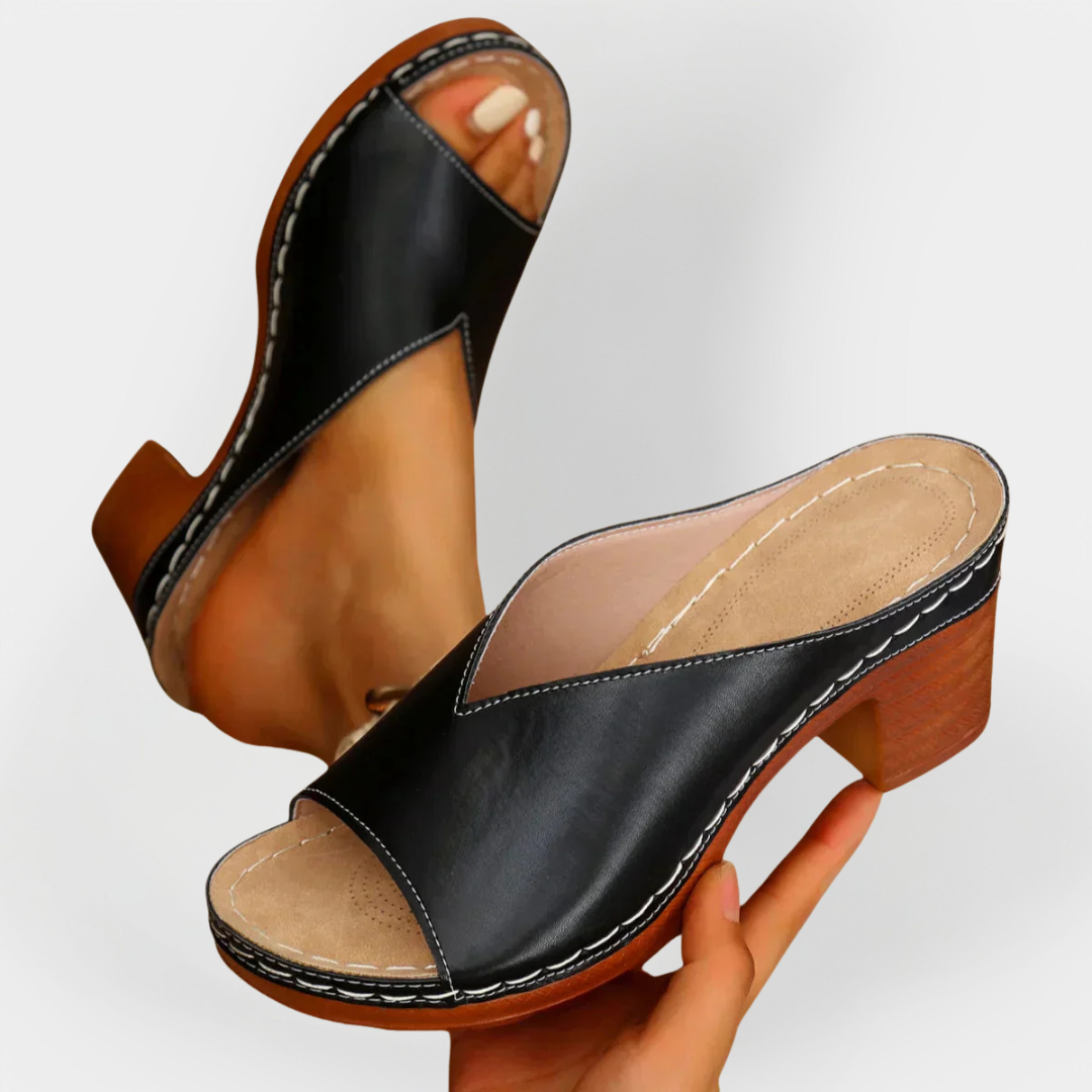 Orthopedic Sandals with Thicker Heel