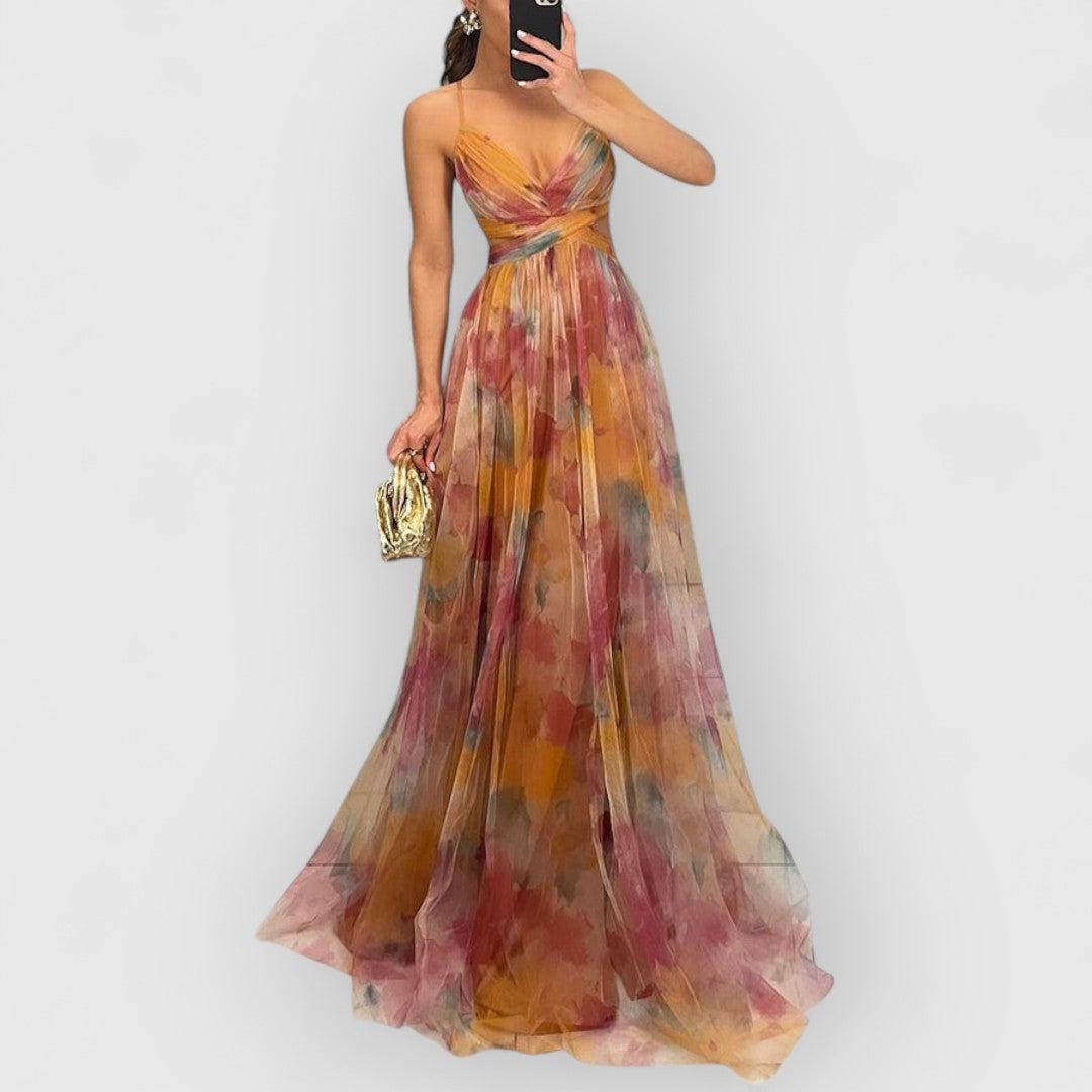 Verity - Long Dress with Floral Print