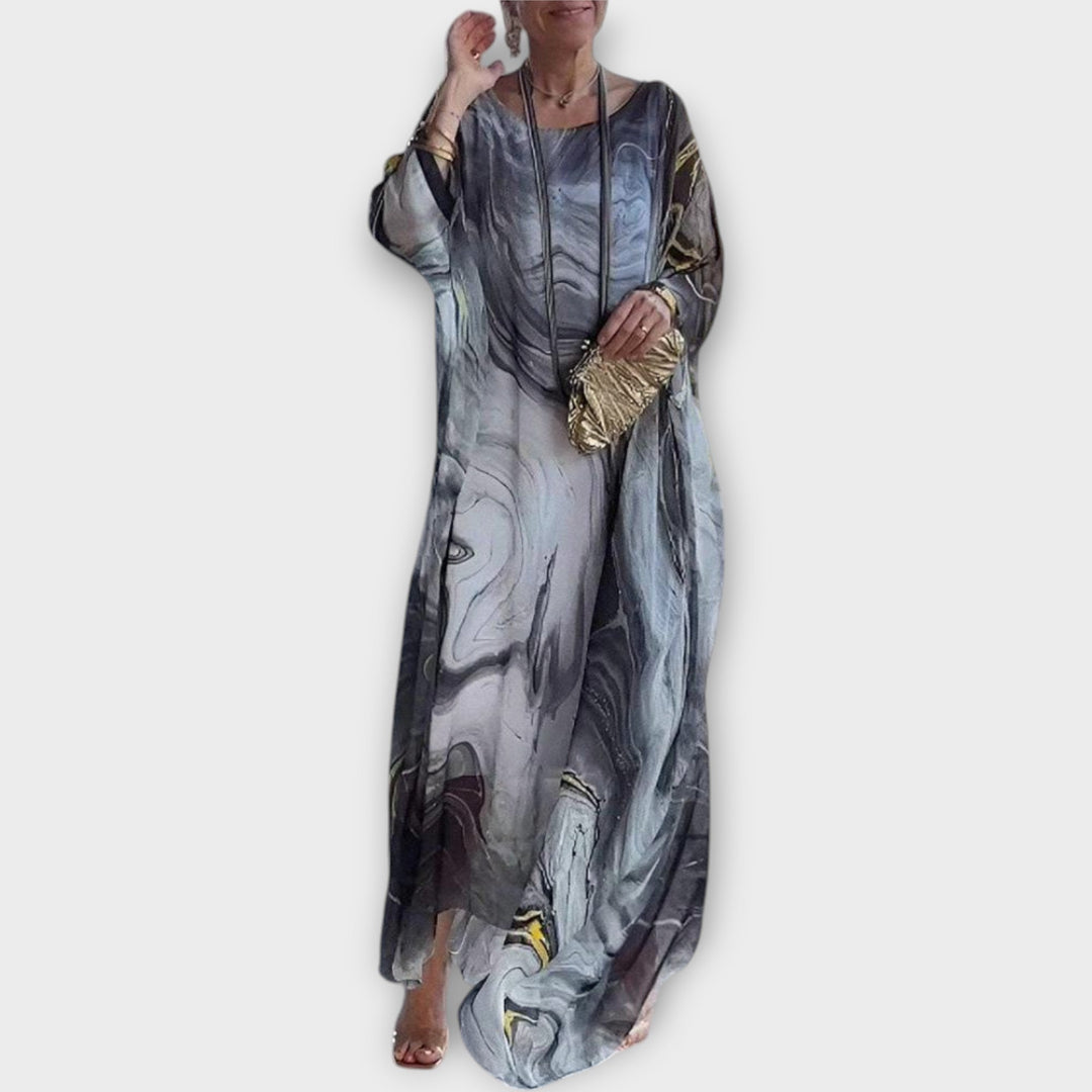 Maxi Kaftan with Transparent Structure