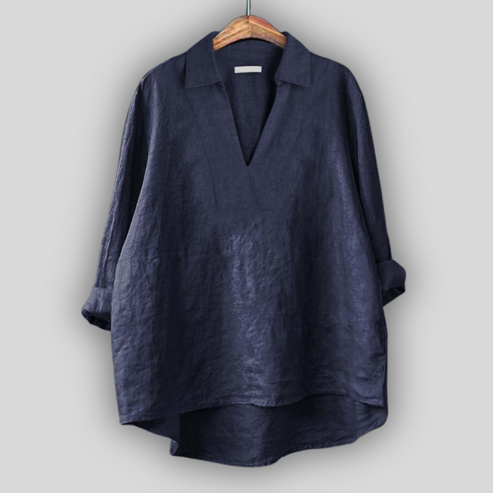 Lined Blouse Silver Elegance
