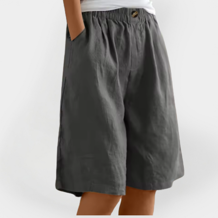 Lined Shorts with Pockets