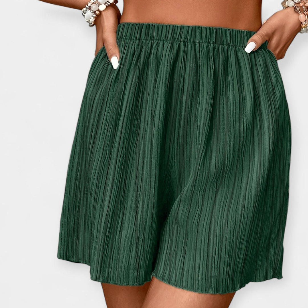 Stylish Shorts with Pleats