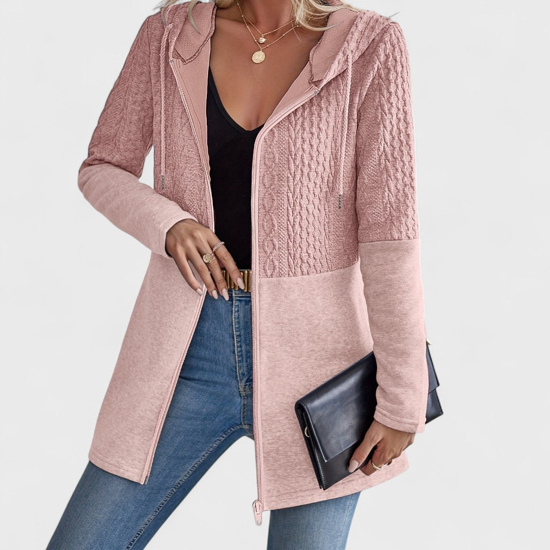 Valentino - Elegant Gray Hoodie Cardigan for Women